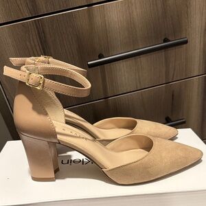 Kelly & Katie Tan Ankle Strap Heels